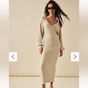 Free People Rosha Sweater Midi Dress